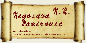 Negosava Momirović vizit kartica